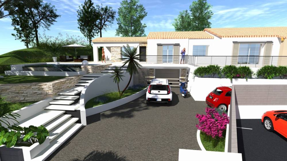 Villa B - requalification de l’entrée et de